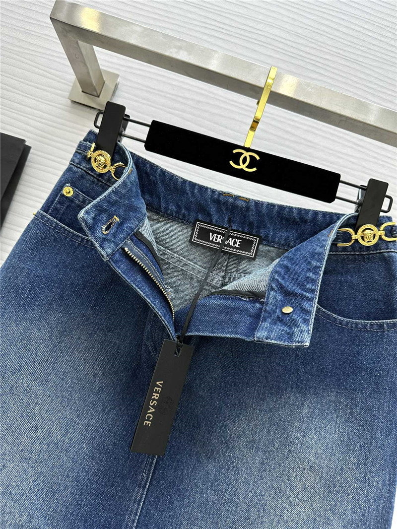 Versace short denim skirt replica clothing sites