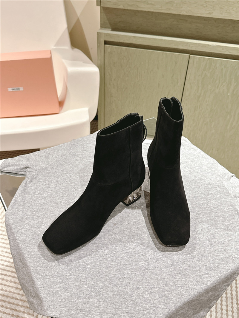Miu Miu Suede Ankle Boots