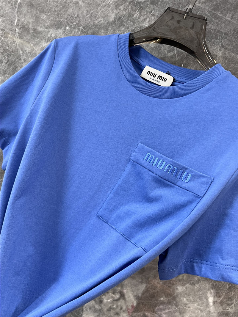 M1um1u crew neck short sleeve t-shirt replica d&g clothing