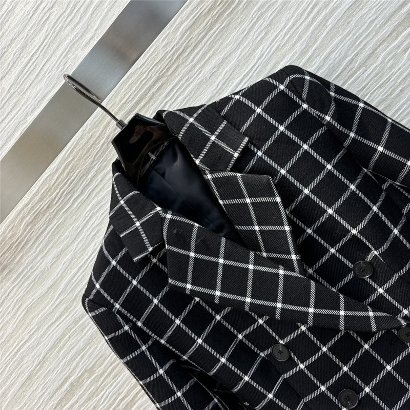 D10r checkered suit jacket cheap replica designer clothes