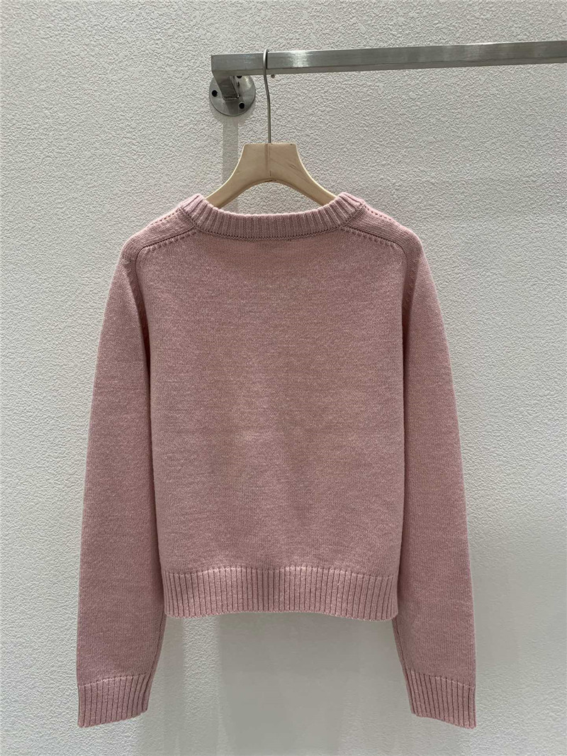 Ce1i*e shetland wool cardigan pink