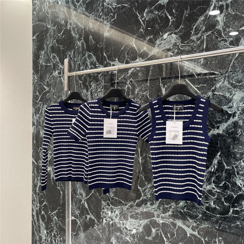 Ch**el round neck long sleeve top replica clothes