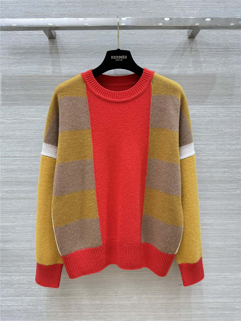 H**me5 lettres equestres long-sleeve sweater orange