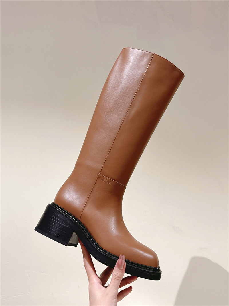 Pra*a phenix leather knee-high boots