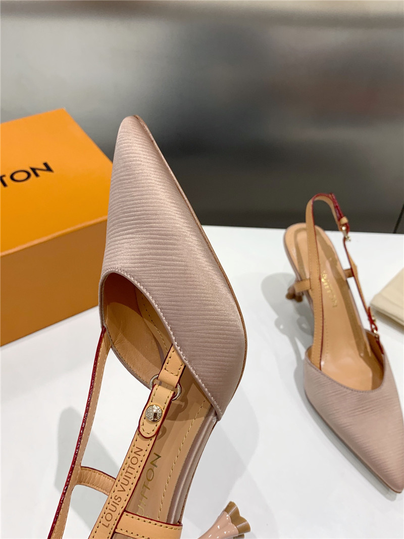 l0vis Vvtt0n blossom slingback pumps nude embroidered