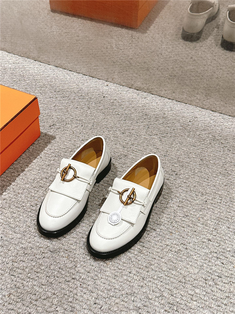 H**me5 impact loafers in white calfskin