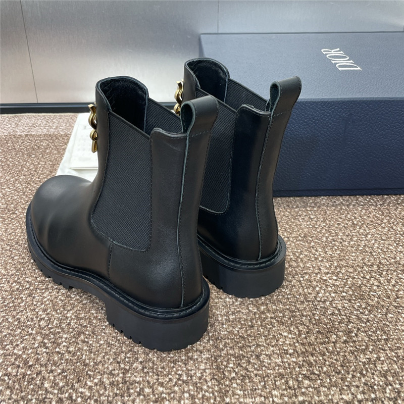 D10r logo calf leather chelsea boots