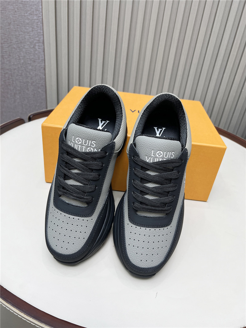 l0vis Vvtt0n lv gray black platform sneakers