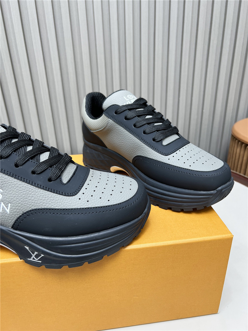 l0vis Vvtt0n lv gray black platform sneakers