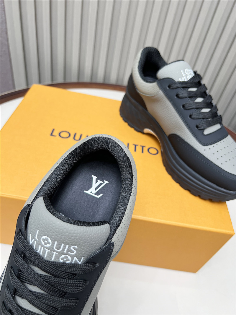 l0vis Vvtt0n lv gray black platform sneakers