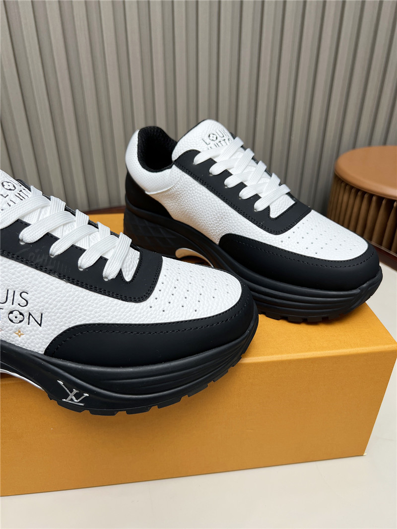 l0vis Vvtt0n lv black  white platform sneakers