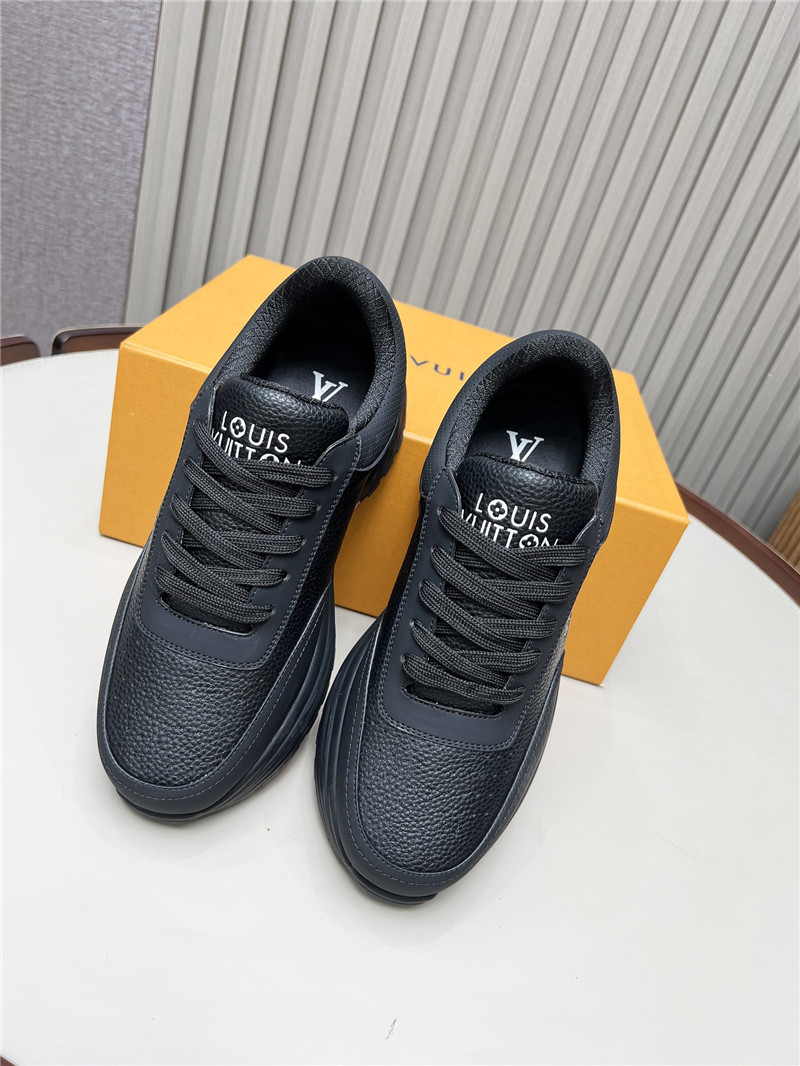 l0vis Vvtt0n lv black platform lace-up sneakers