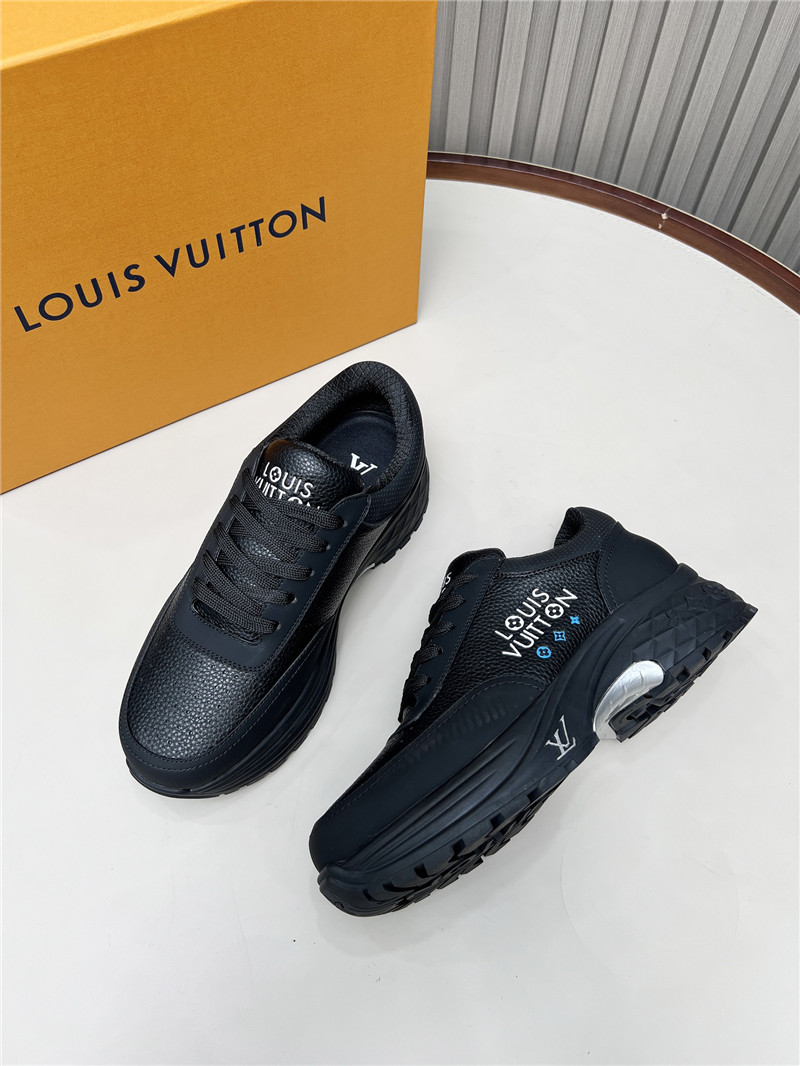 l0vis Vvtt0n lv black platform lace-up sneakers