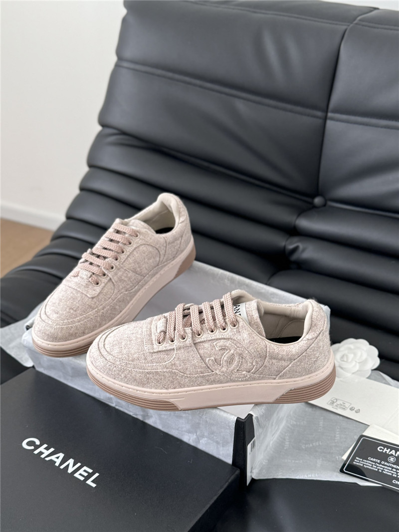Ch**el pink logo air force sneakers for women