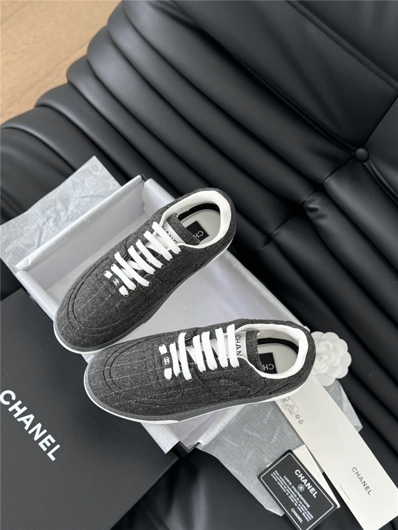 Ch**el gray logo air force sneakers