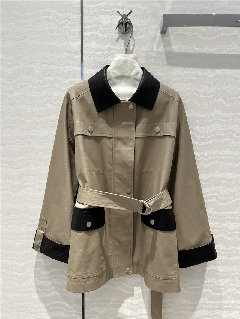 H**me5 work pocket mid-length trench coat replica clothes