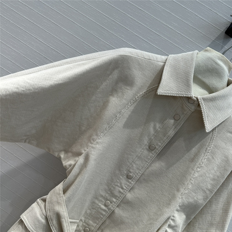 Vanitoo corduroy lace-up shirt replica clothing sites