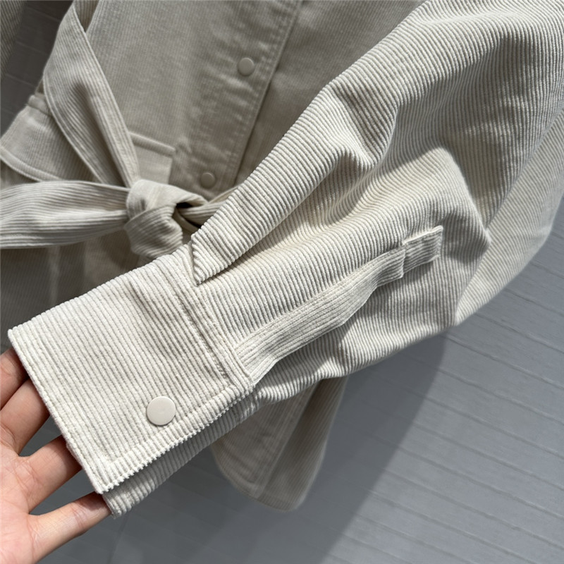 Vanitoo corduroy lace-up shirt replica clothing sites
