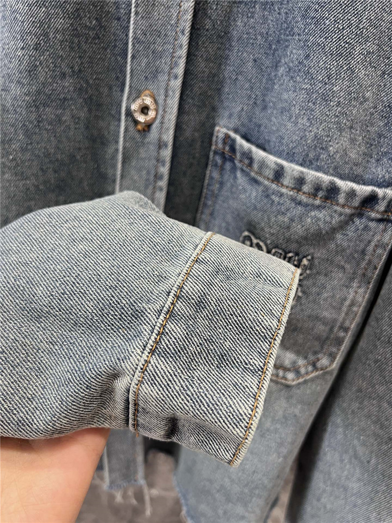 M1um1u short denim jacket replicas clothes