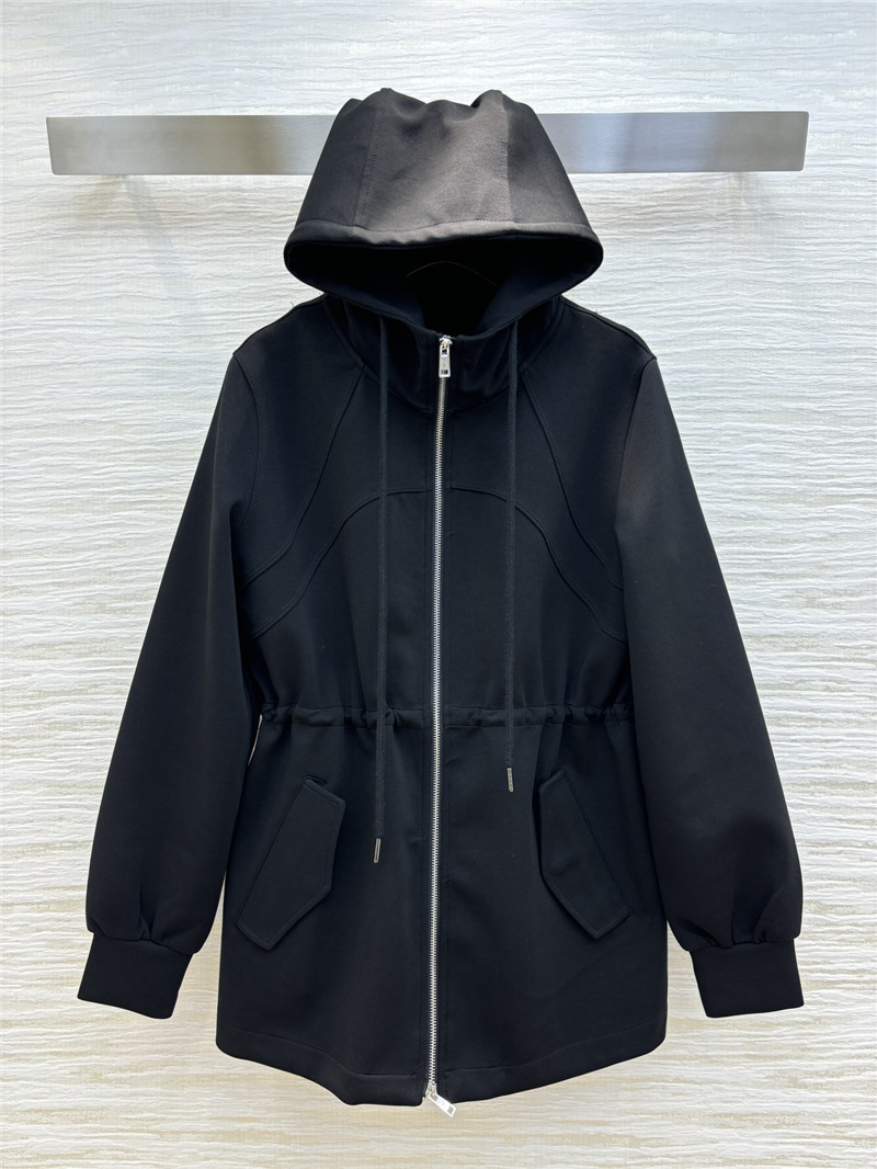 Pra*a hooded drawstring trench coat replica d&g clothing