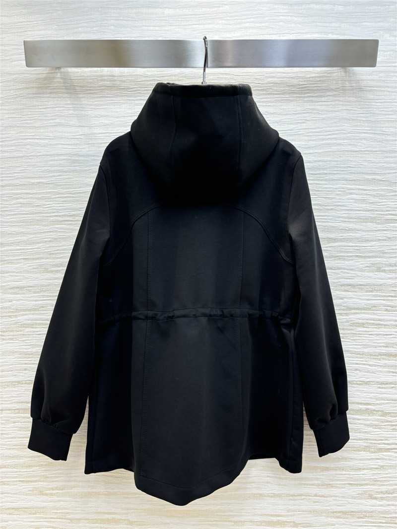 Pra*a hooded drawstring trench coat replica d&g clothing