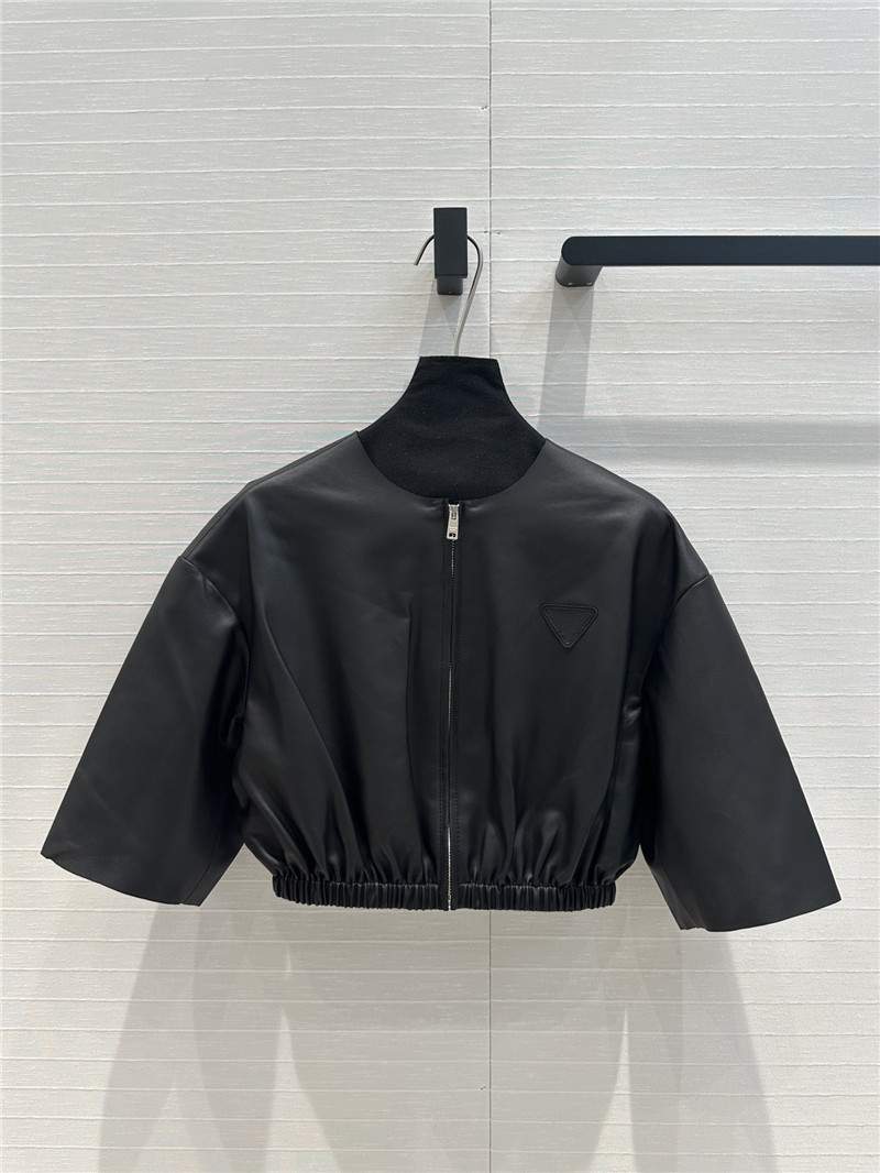 Pra*a leather jacket replica clothes