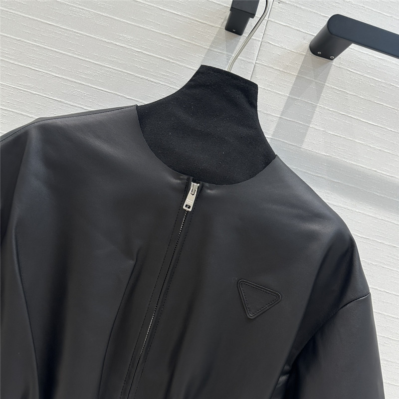Pra*a leather jacket replica clothes