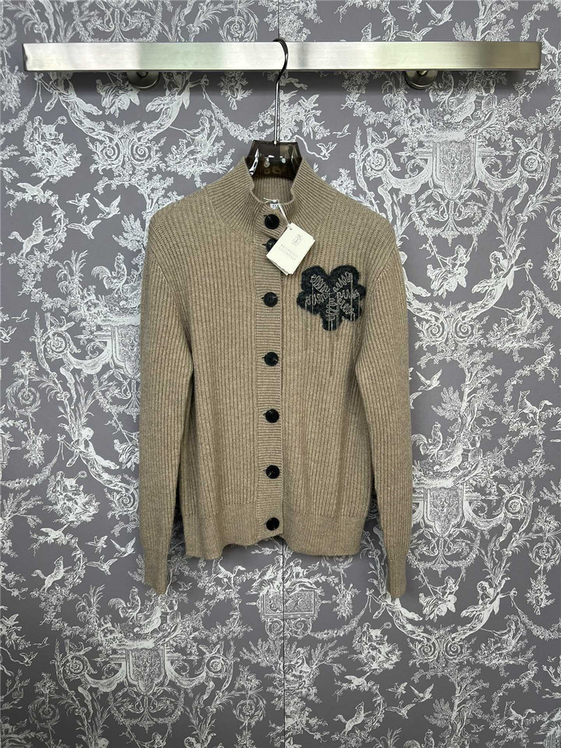 BC Bejewelled Cashmere Cardigan Beige