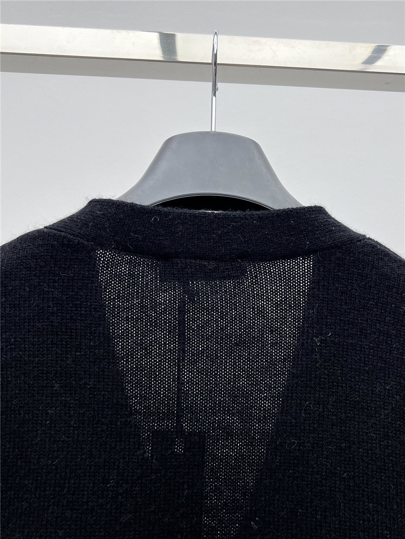 Versace Cashmere-Blend Boxy Cardigan Black