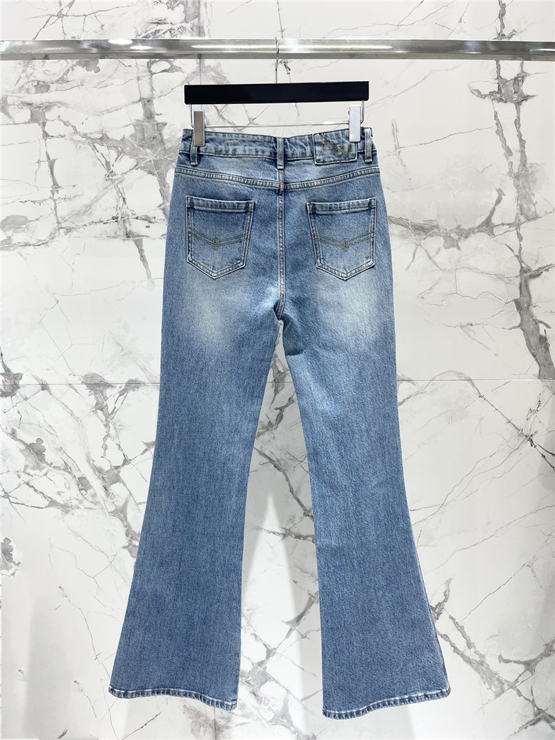 Y51 high waist flared jeans replicas clothes