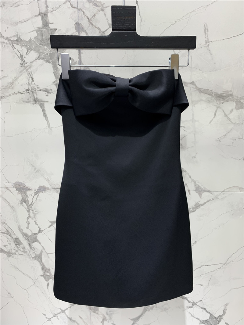 Y51 bow tube top dress replicas clothes