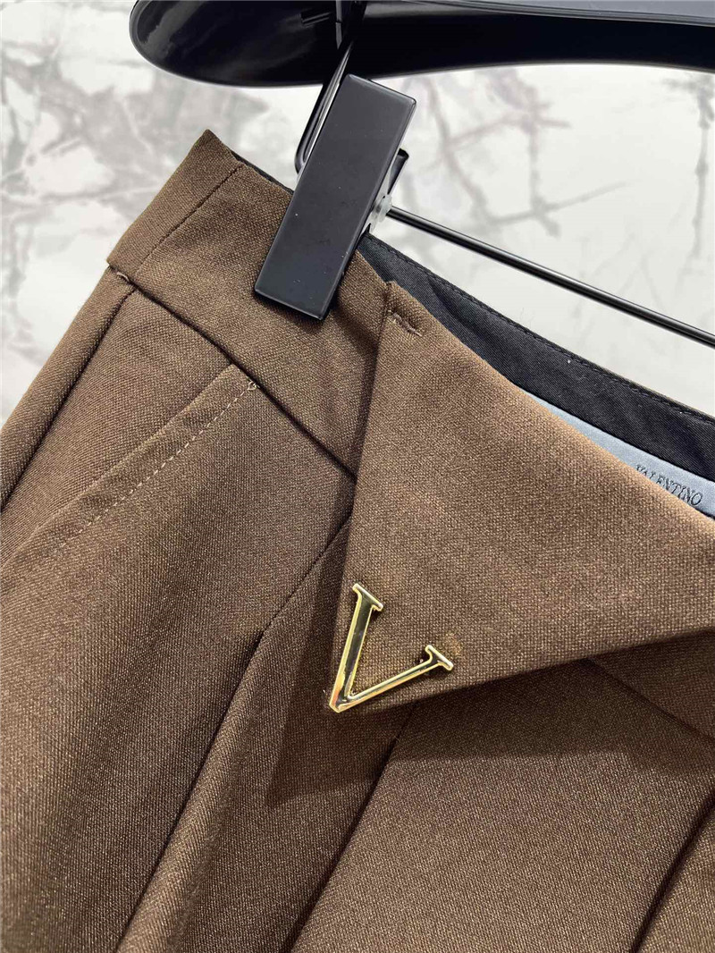 Va1e*ntin0 brown wide leg pants