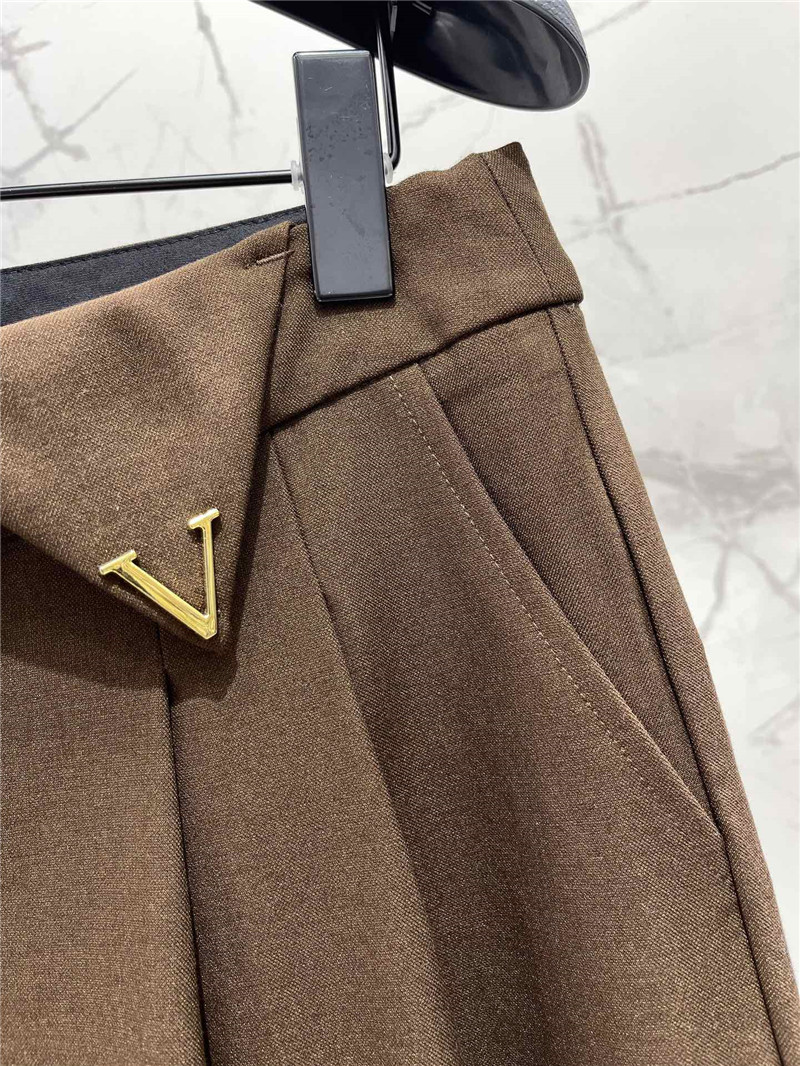 Va1e*ntin0 brown wide leg pants