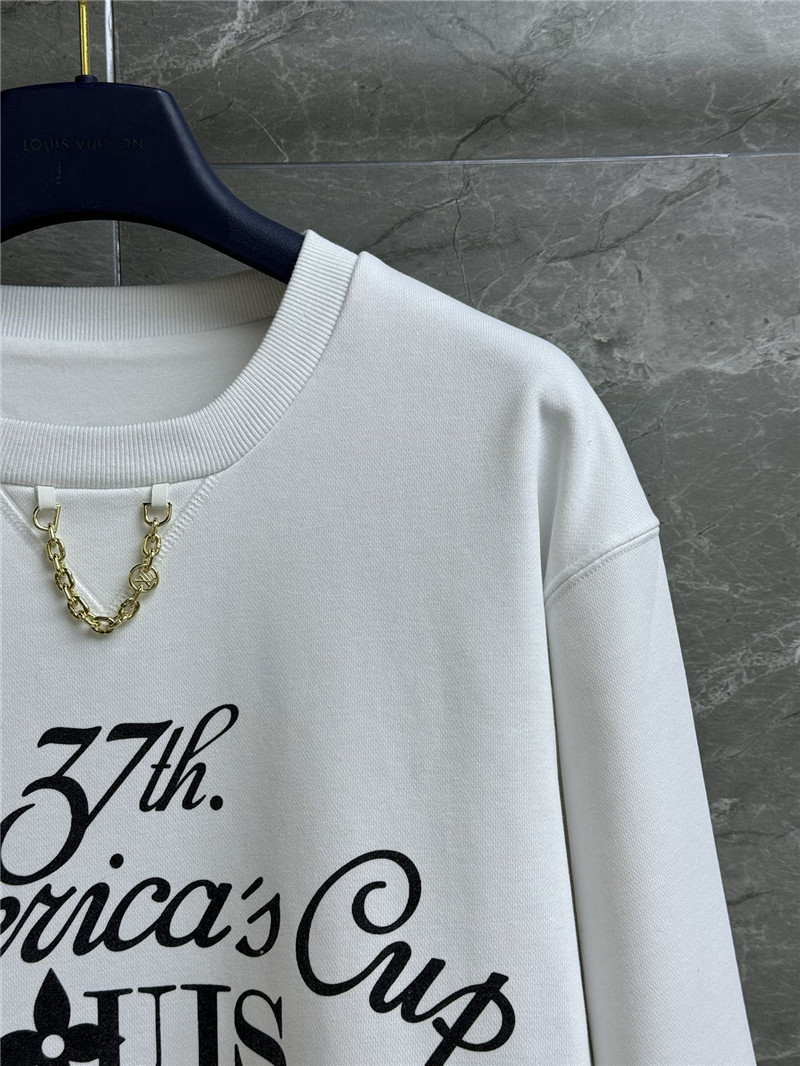 LV x AC 37th Print Chain Sweatshirt in White