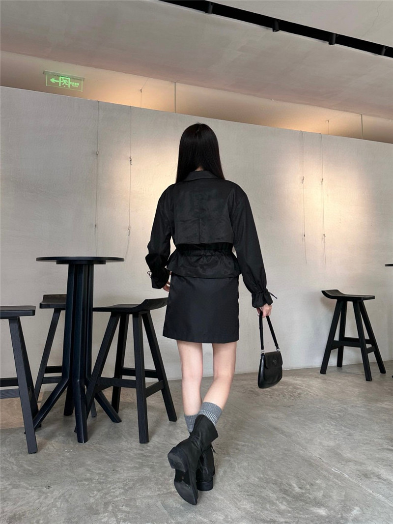 Pra*a waist short coat replica d&g clothing