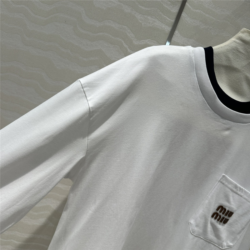 M1um1u basic long-sleeved t-shirt replicas clothes