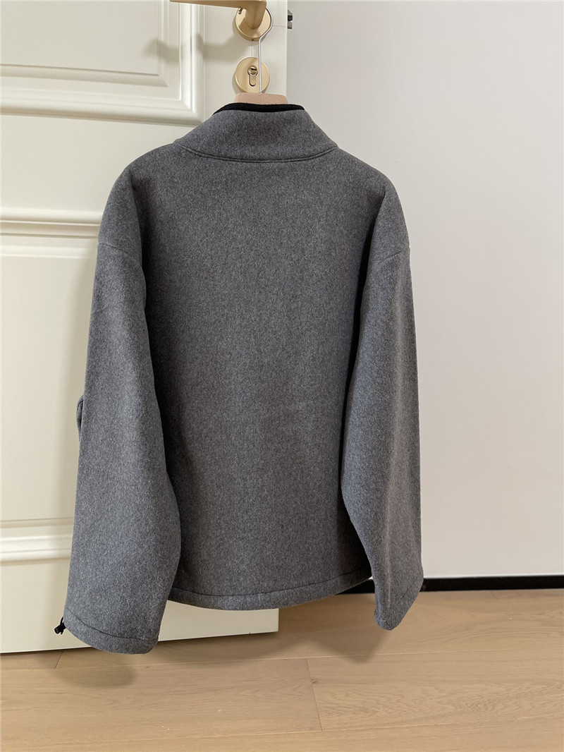 M1um1u stand collar fleece jacket replicas clothes