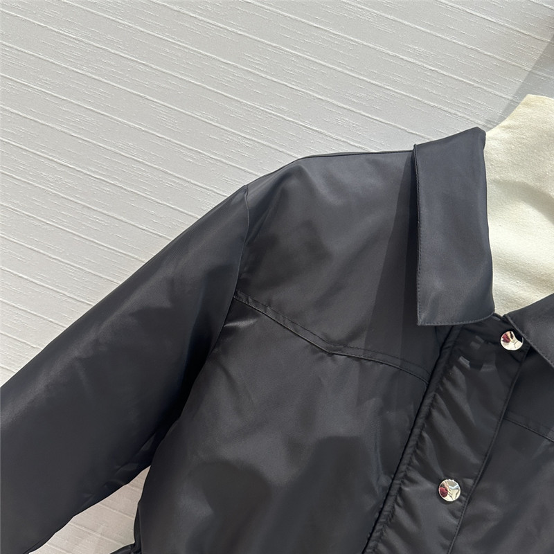 Pra*a lapel double pocket down jacket replica d&g clothing