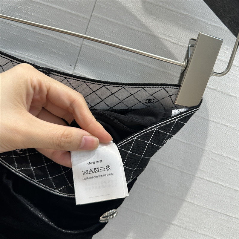 Ch**el velvet straight pants replica d&g clothing