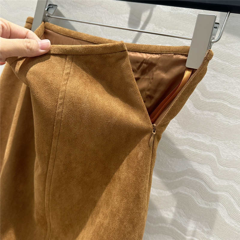 Pra*a suede long skirt replica d&g clothing