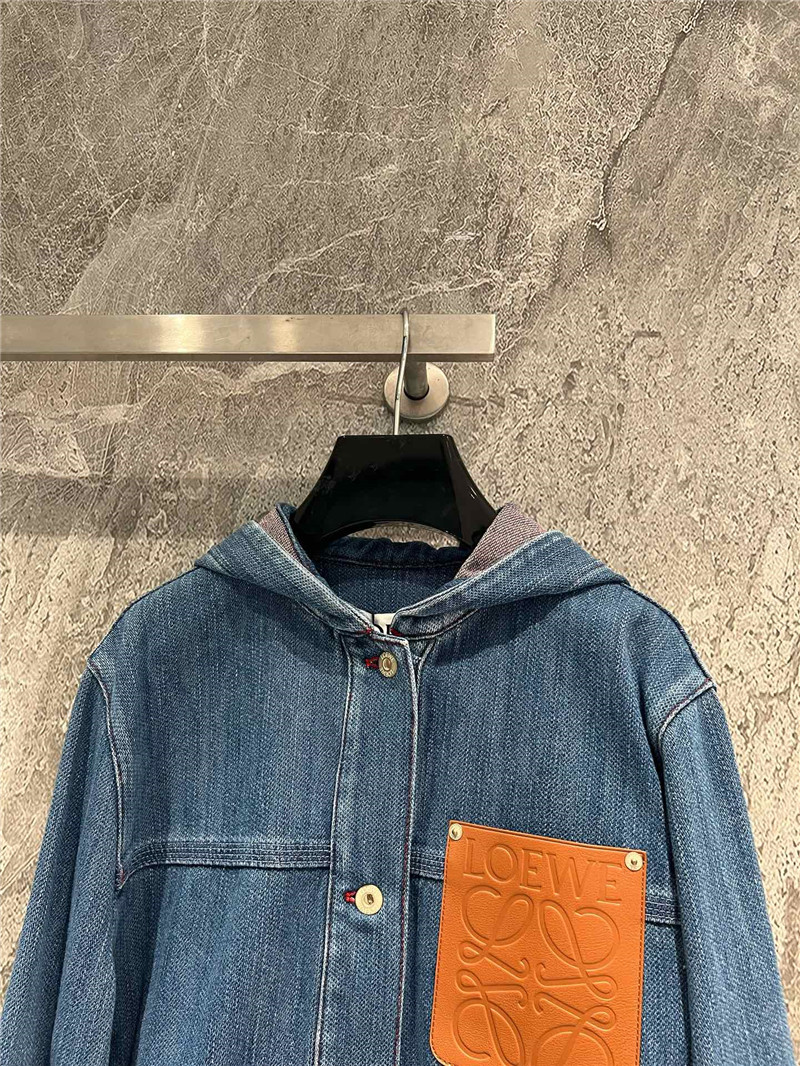 L0ew* leather denim jacket replica d&g clothing