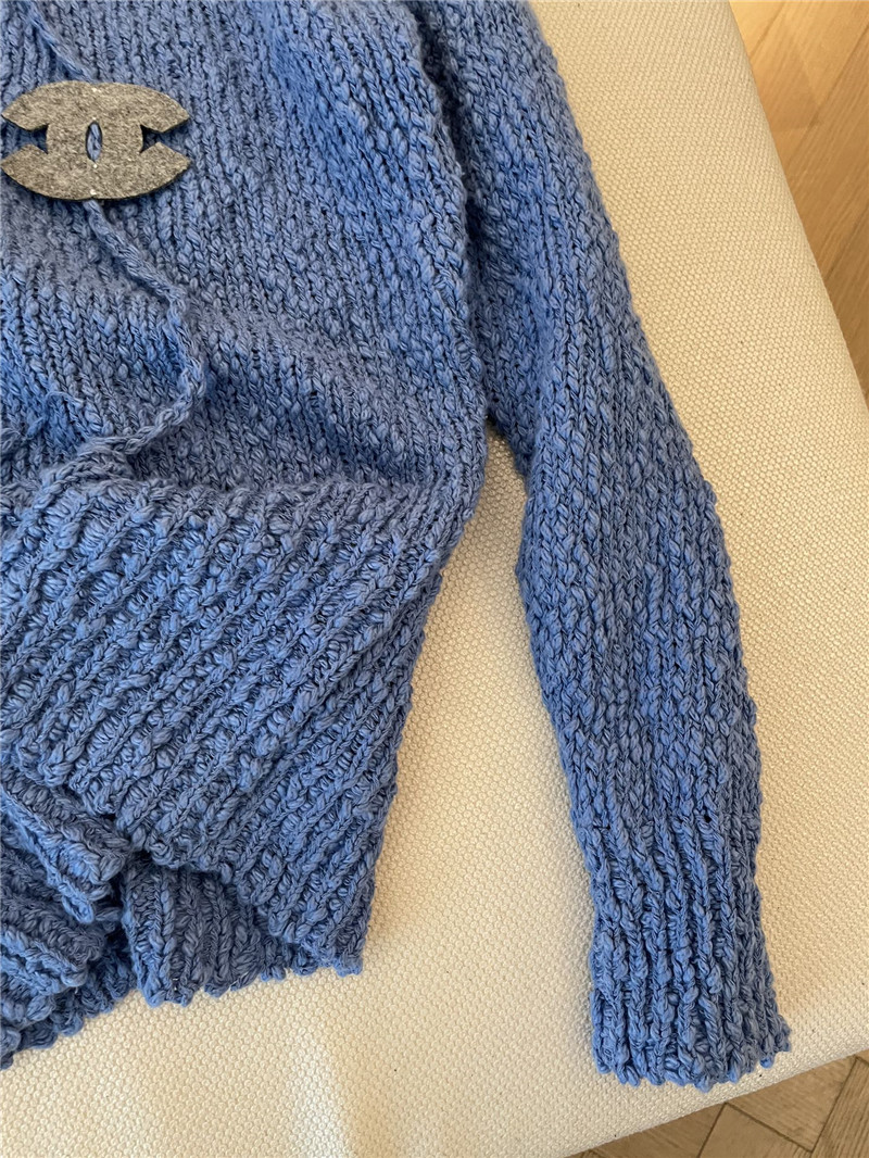 Ch**el tie rope knitted pullover in blue