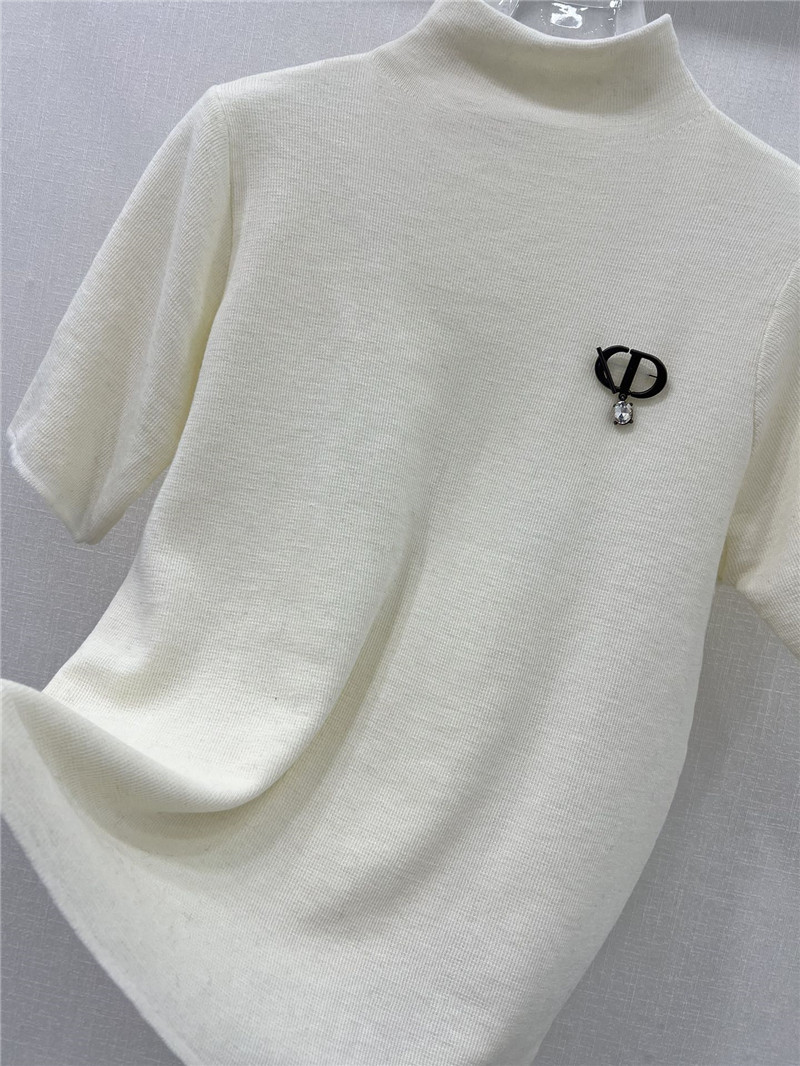 D10r knitted short-sleeved top replica d&g clothing