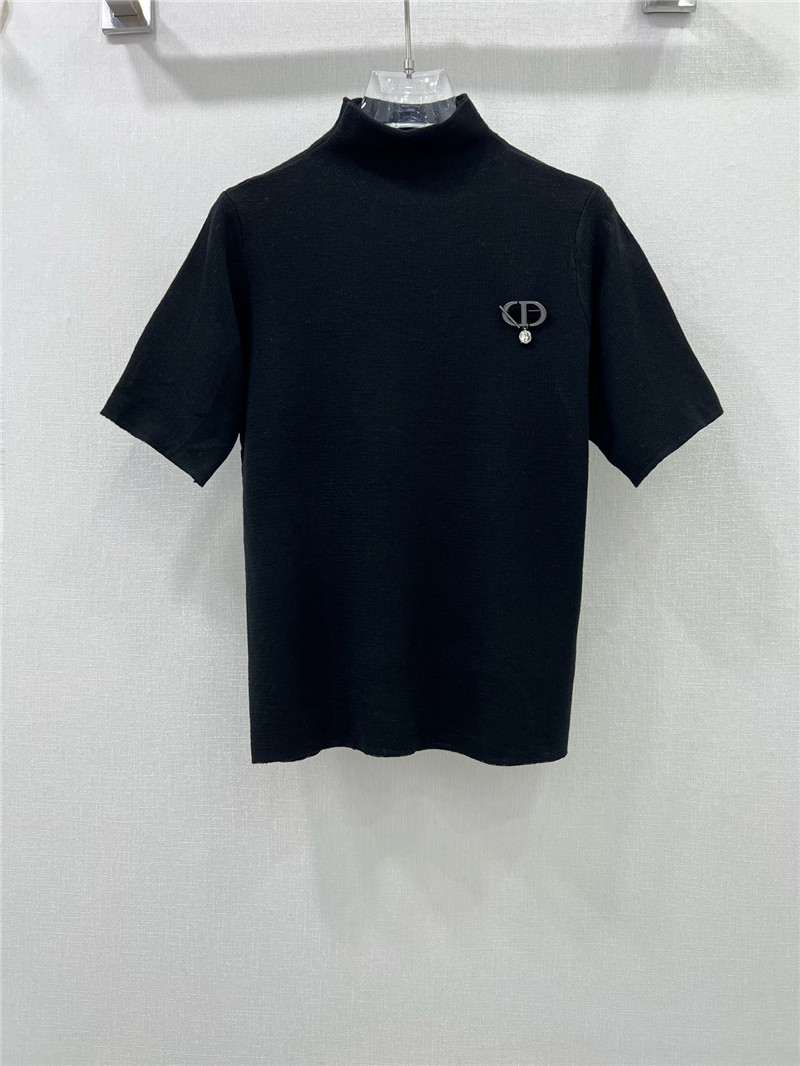 D10r knitted short-sleeved top replica d&g clothing