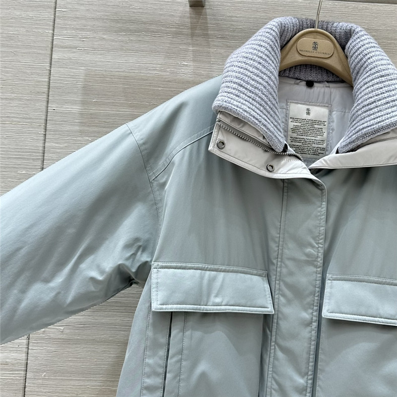 BC patchwork collar goose down jacket replica d&g clothing
