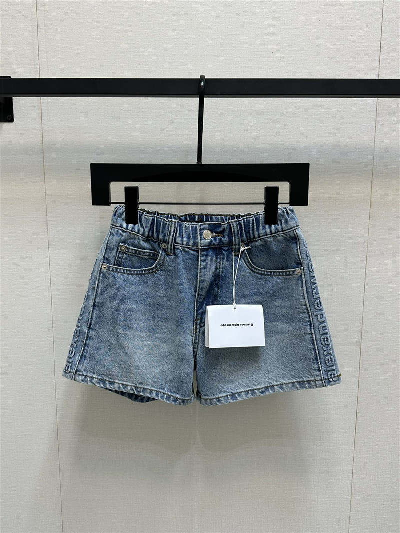 A1exa*der wang waist side letter shorts replica clothing sites
