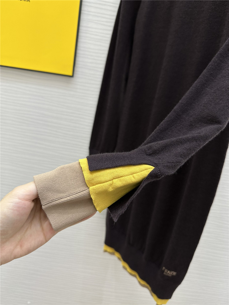 F**di half turtleneck wool dress replica d&g clothing