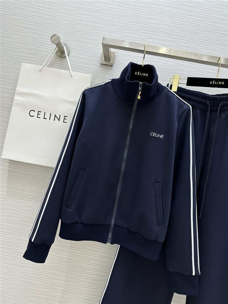Ce1i*e stand collar zipper suit replica d&g clothing