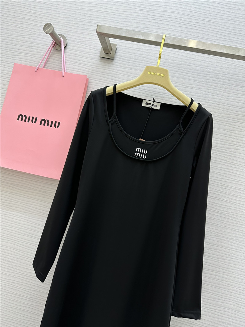 M1um1u long sleeve dress replica clothing sites