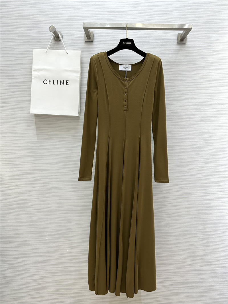 Ce1i*e long sleeve flared dress replica d&g clothing